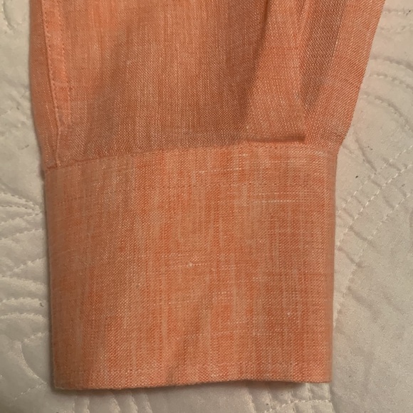 Peter Millar Men’s 100% Linen Long Sleeve Button Down Shirt - Picture 3 of 11